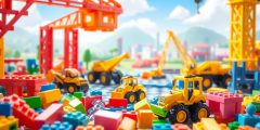 لعبة بناء الأطفال الحقيقية – لعبة محاكاة البناء والشاحنات